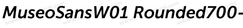 MuseoSansW01 Rounded700字体转换